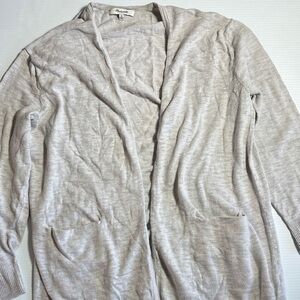 Madewell Women's Heather Gray Cardigan Sweater